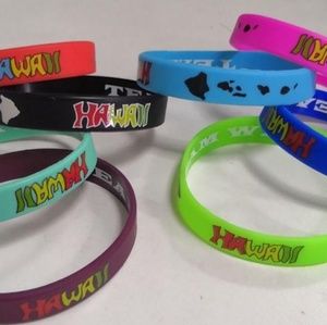 Hawaiian printed silicone Wristbands